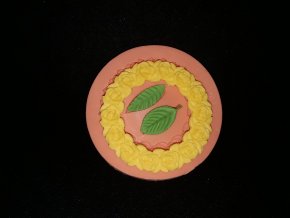 Silikonová formička květinová bordura kruh 1047