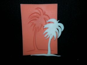 Silikonová formička malá palma 4025