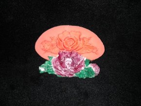 Silikonová formička ornament růže 1012