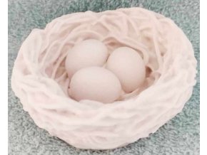 Silikonová forma - Hnízdo s vejci 8 cm