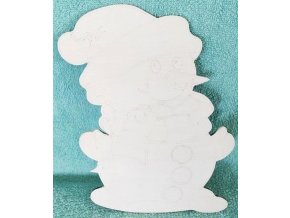 Silikonová forma - Sněhulák s jemnou dýhou 8 cm