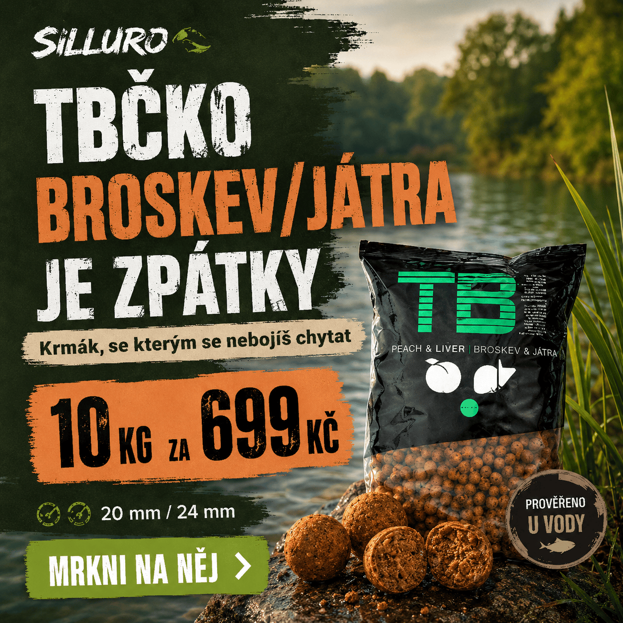 TB baits broskev