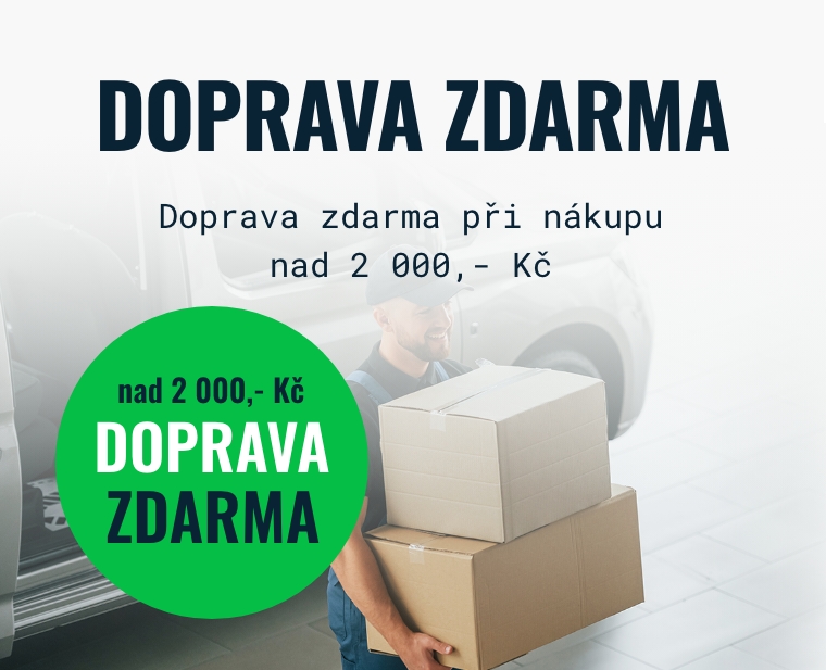 Doprava zdarma při nákupu nad 2 000,- Kč