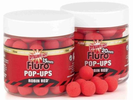 11676 dynamite baits pop ups fluro robin red 15 mm