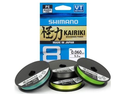 12528 shimano kairiki 8 0 16 mm 10 3 kg 150 m zelena