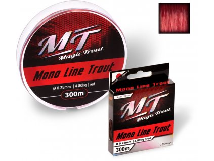 14673 magic trout mono line trout 300m 0 18mm 2 70kg red