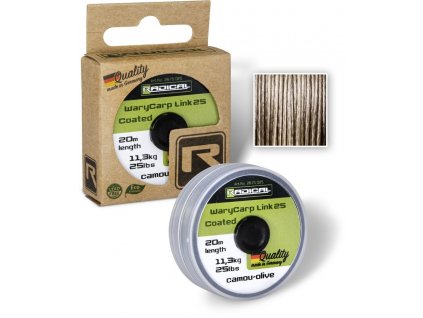 16278 radical warycarp link coated 20m 11 3kg camou olive