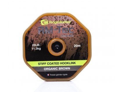 17079 ridgemonkey snura rm tec stiff coated hooklink 35lb 20m hneda