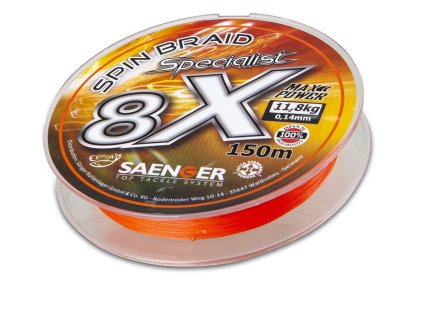 18549 saenger snura 8 x specialist spin braid 150 m 0 12mm 9 7kg