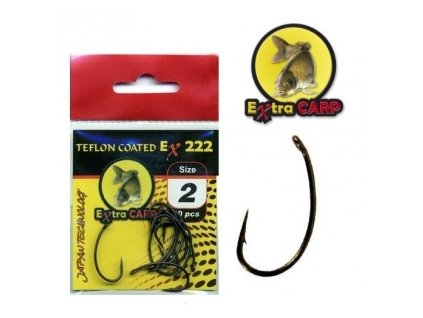 1887 jednohacek extra carp teflon hooks serie ex 222 vel 4