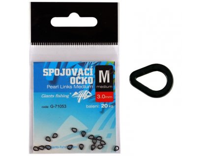19647 giants fishing spojovaci ocko pearl links medium 20ks 3 0 mm