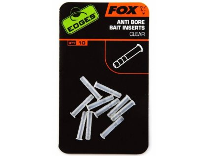 20733 fox edges anti bore bait inserts clear 10 ks