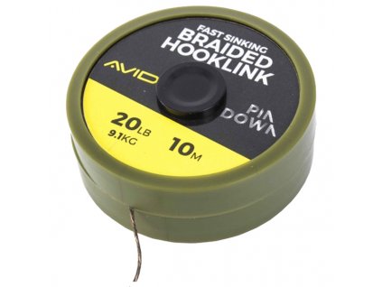 22284 avid pindown braided hooklink 20lb 10m