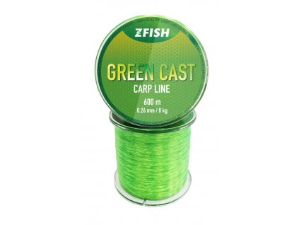 22098 zfish vlasec green cast carp line 600m