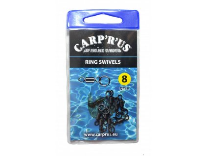 Carp´R´Us Obratlíky s koužkem - Ring Swivel – size 8