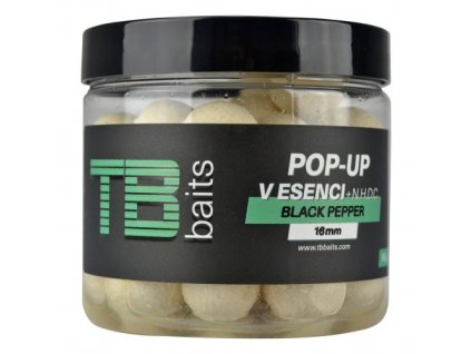 tb baits plovouci boilie pop up white black pepper nhdc 65 g