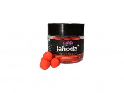 Skull fish POP-UP Boilies  JAHODA  14mm /50 g