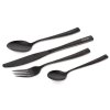 fox sada priboru black stainless cutlery set