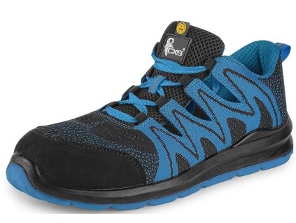 Obuv TEXLINE Molat, S1P ESD, poltopánka, modrá (Veľkosť 34, Farba Modrá)