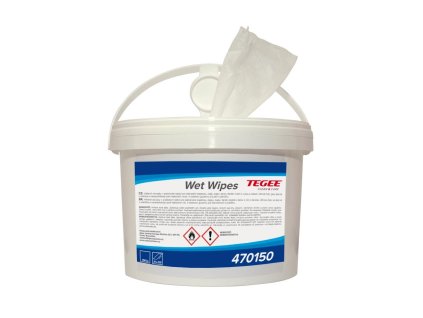 Utierka priemyselná WET WIPES, 150ks/box, vlhčená