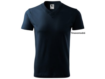 Tričko V-neck, unisex (Veľkosť L, Farba Biela)