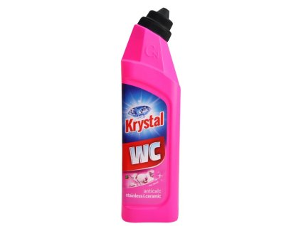 Čistič na WC KRYSTAL WC, ružový (Objem 750ml)