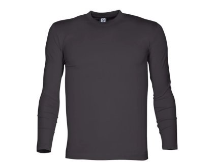 Tričko CUBA, dlhý rukáv (Veľkosť XL, Farba Tmavosivý melír)