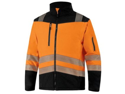 Bunda SOCCIA HV, 2v1, softshell (Veľkosť S, Farba Žltá HV / čierna)