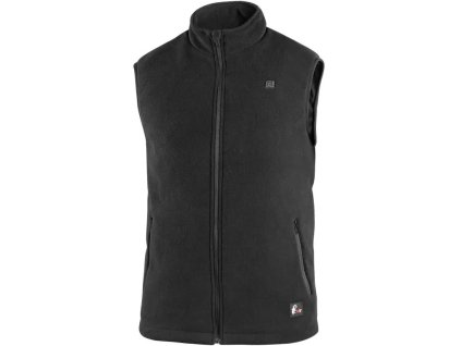 Vesta ANTARKTIDA, vyhrievaná, fleece (Veľkosť L, Farba Čierna)