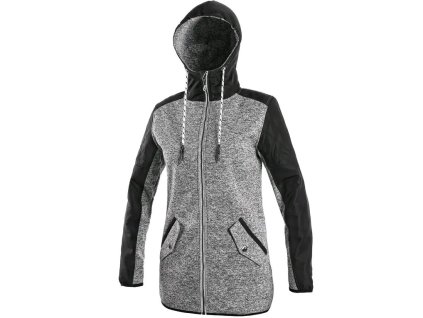 Bunda CAPE, dámska, pletená (Veľkosť L, Farba Sivá)