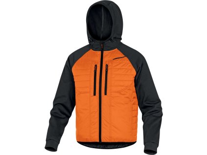 Bunda MOOVE, ľahká (Veľkosť L, Farba Tmavosivá / oranžová)