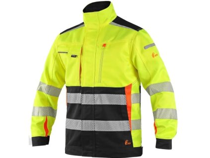 Bunda BENSON HV, montérková (Veľkosť 48, Farba Žltá HV / čierna)