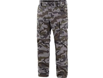 Nohavice CAMO, do pása, odnímateľné (Veľkosť 46, Farba Maskáč zelený)