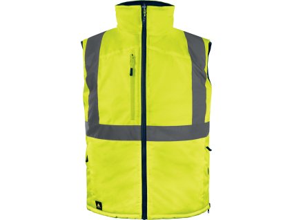 Vesta FIDJI3 HV, obojstranná (Veľkosť S, Farba Žltá HV / tmavomodrá)