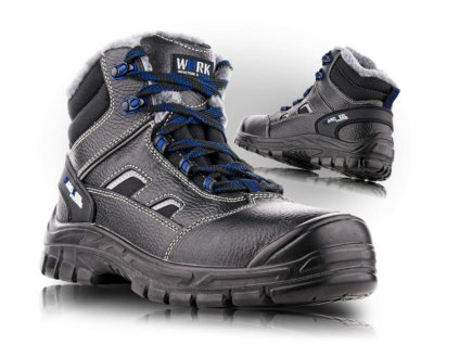 Obuv BRUSEL, O2 FO CI SRC, zimná, členok (Veľkosť 43, Farba Čierna)