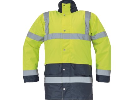 Bunda SEFTON HV, zimná parka (Veľkosť L, Farba Oranžová HV)