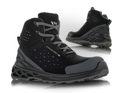 Obuv BERLIN, S1PS FO SR ESD, členok (Veľkosť 43, Farba Čierna)