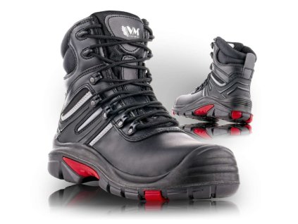 Obuv HOUSTON, S3 HRO SRC WR CI, zimná, členok (Veľkosť 43, Farba Čierna)