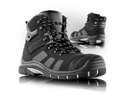 Obuv MASKAT, S1P, členok (Veľkosť 43, Farba Čierna)