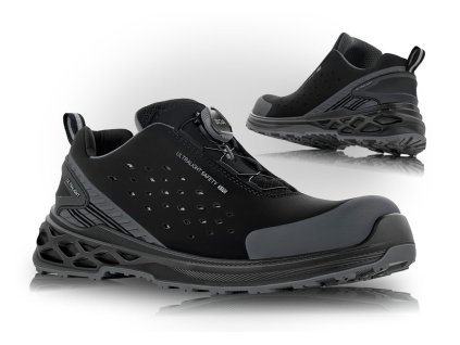 Obuv DRESDEN, S1PS ESD BOA, poltopánka (Veľkosť 35, Farba Čierna)