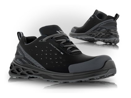 Obuv DRESDEN, S1PS ESD, poltopánka (Veľkosť 35, Farba Čierna)