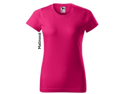 Tričko BASIC, krátky rukáv, dámske (Veľkosť L, Farba Marlboro)