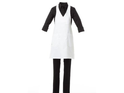 Zástera NOUVELLE, s náprsenkou do V (Farba Bordová)