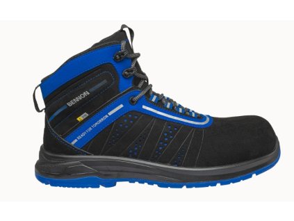 Obuv TRON 4WIDE Blue, S1PS NM SR FO ESD, členok (Veľkosť 36, Farba Čierna)