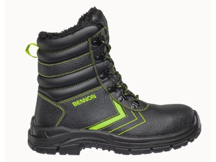 Obuv BASIC, S3 SR CI FO LG, zimná, poloholeň (Veľkosť 35, Farba Čierna)
