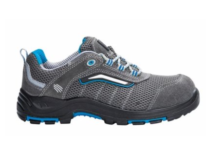 Obuv RASPER Blue, S1P, poltopánka (Veľkosť 45, Farba Šedá)