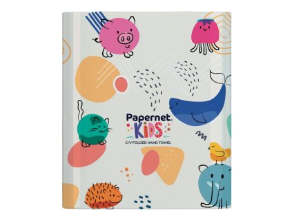 Zásobník na skladané utierky PAPERNET Kids, biely