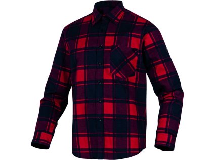 Košeľa RUBY, flanelová (Veľkosť XL, Farba Červená / čierna)