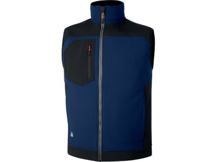 Vesta HOLEN, softshell (Veľkosť L, Farba Tmavomodrá / čierna)