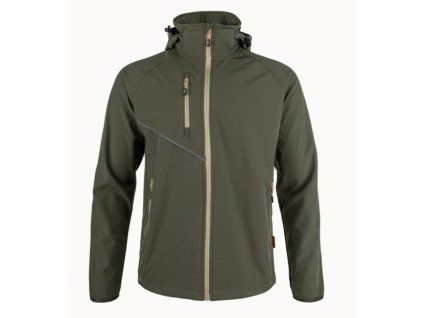 Bunda FORCE, softshell (Veľkosť M, Farba Khaki)